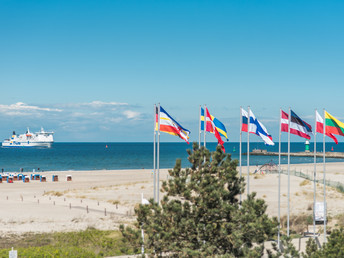 Nur Du und ich in Warnemünde, direkt am Strand