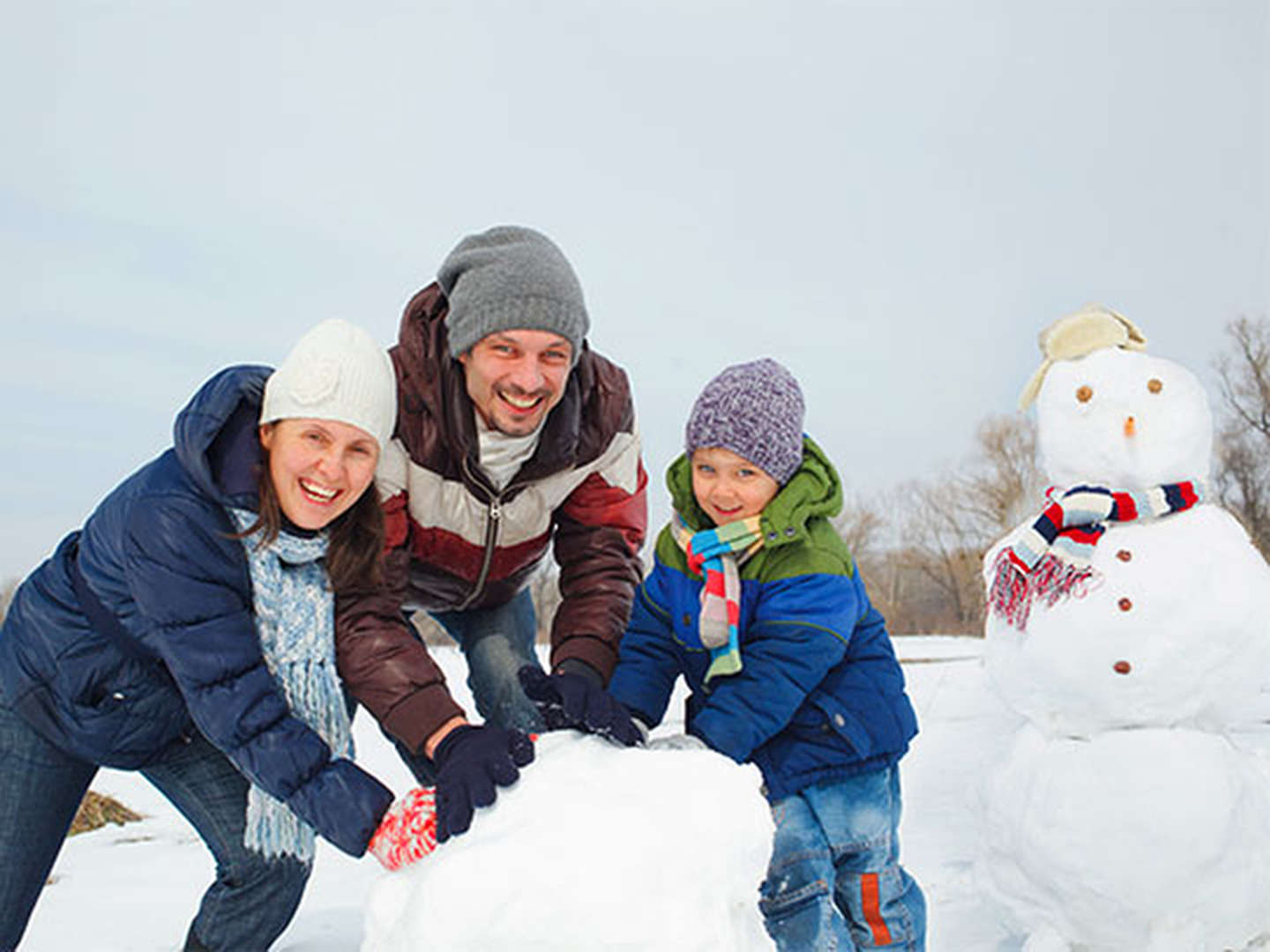 Schneespass für die ganze Familie