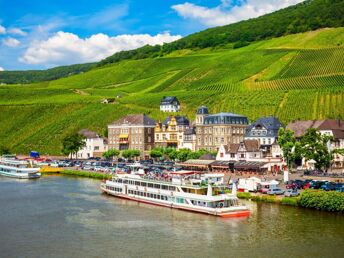 Tapetenwechsel an der Mosel inkl. Weinprobe, Schifffahrt oder Museum