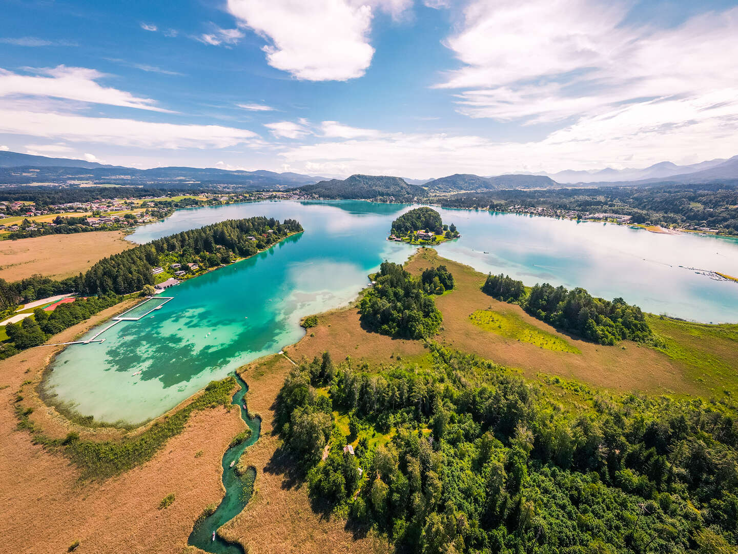 Aktivurlaub - Rad fahren und Schwimmen im Faaker See