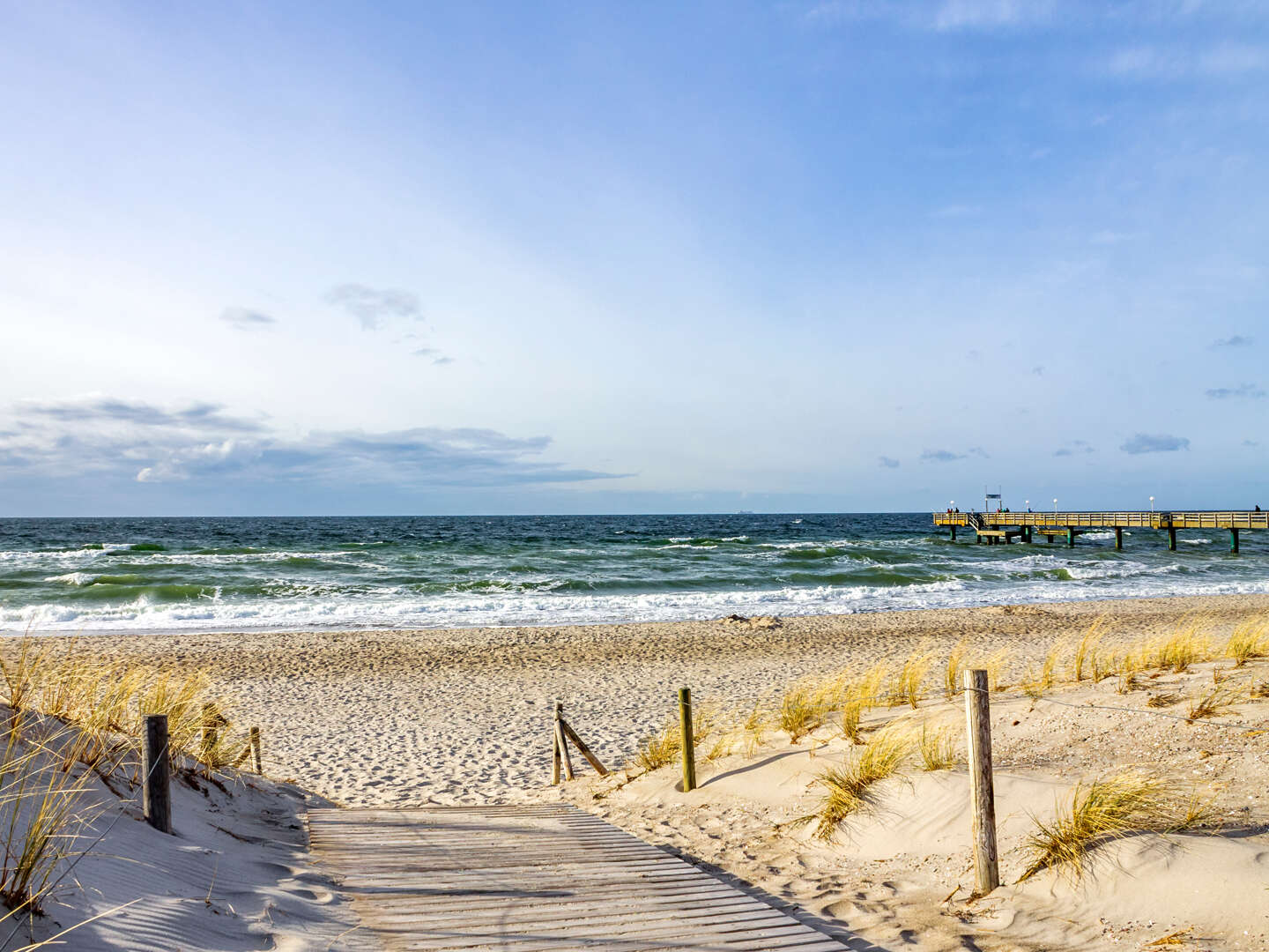 Erholungspause an der Ostsee in Rostock