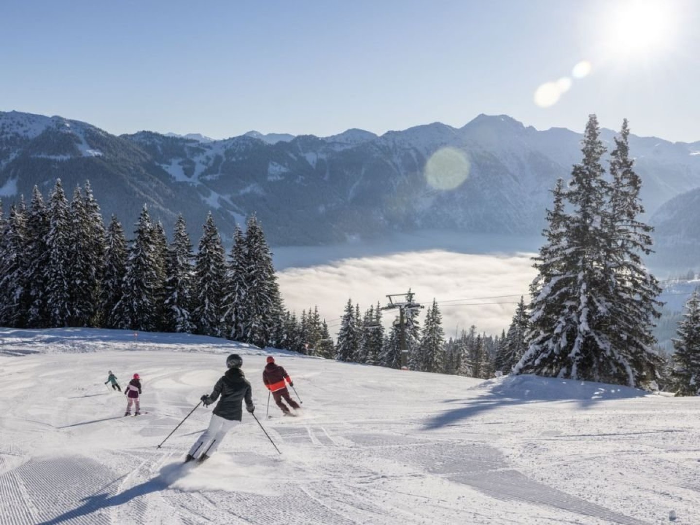 Ski- und Genussurlaub inkl.1 x  Flasche Rosesekt  I 4 Nächte  