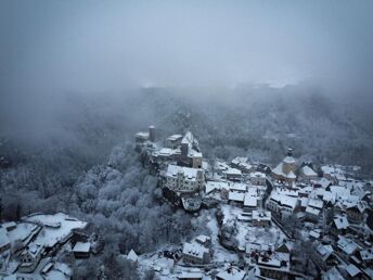 4 Winterwander-Tage auf der Burg Hohnstein in der Nähe von Dresden